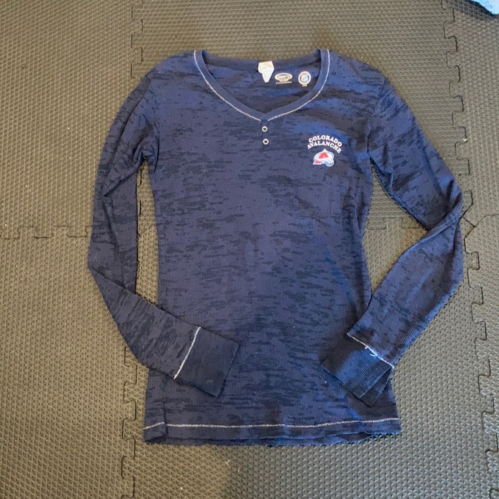 Colorado avalanche long sleeve waffle shirt